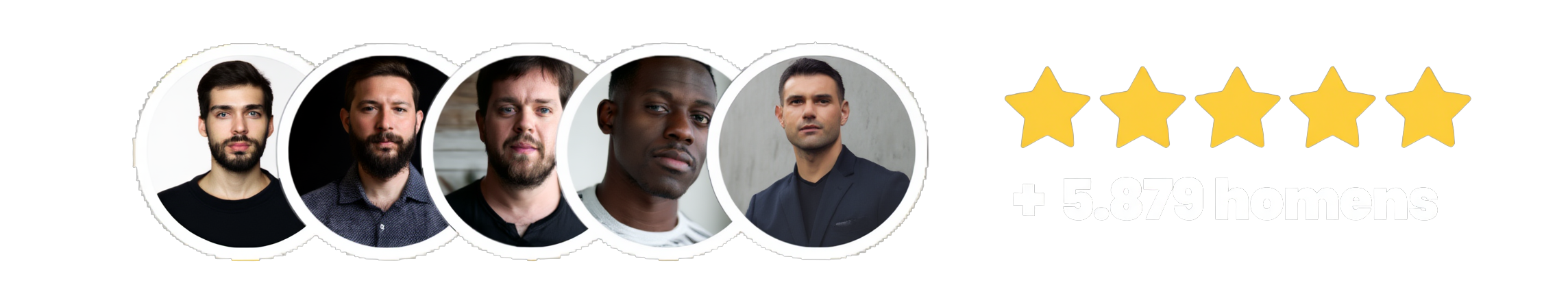 Social proof - mais de 5.729 homens